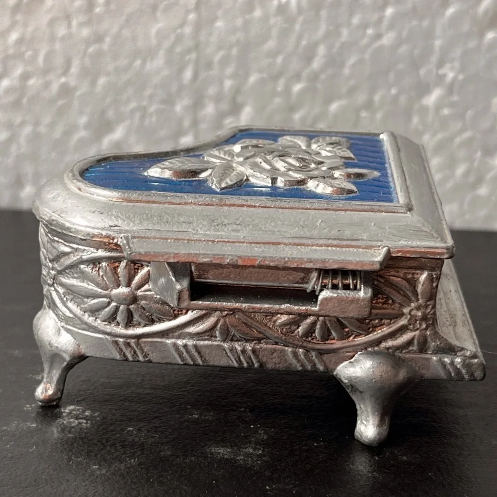 Vintage grand piano trinket box